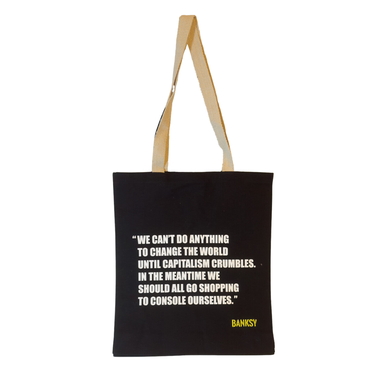 The Art of Bansky- Plup Fiction Tote Bag