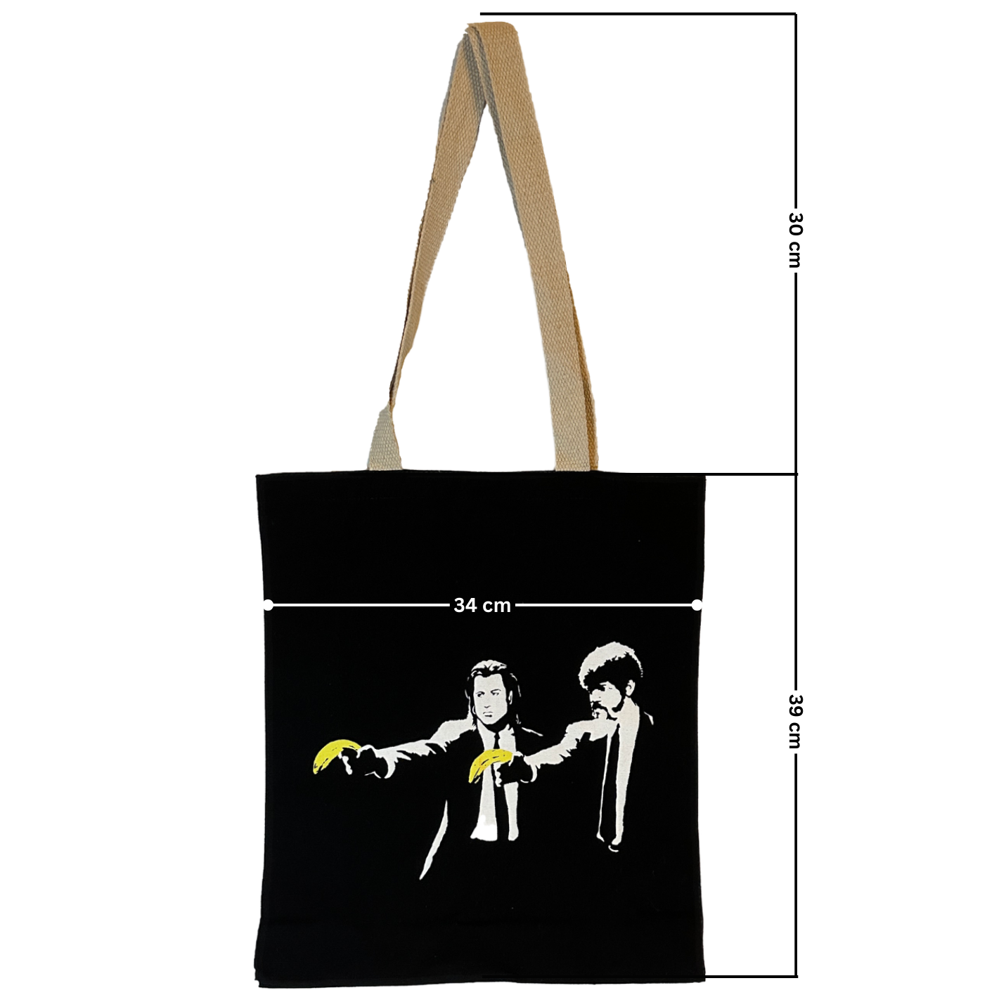 The Art of Bansky- Plup Fiction Tote Bag