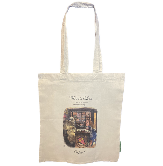 Alice Shop Oxford- Lewis Carroll's Old Sheep Shop tote bag