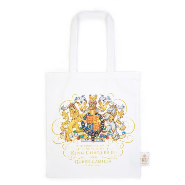 THE CORONATION WHITE TOTE BAG